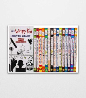 Diary of a Wimpy Kid 16 Books Collection Set by Jeff Kinney The Meltdown & Wrecking Ball & Movie Diary by Jeff Kinney