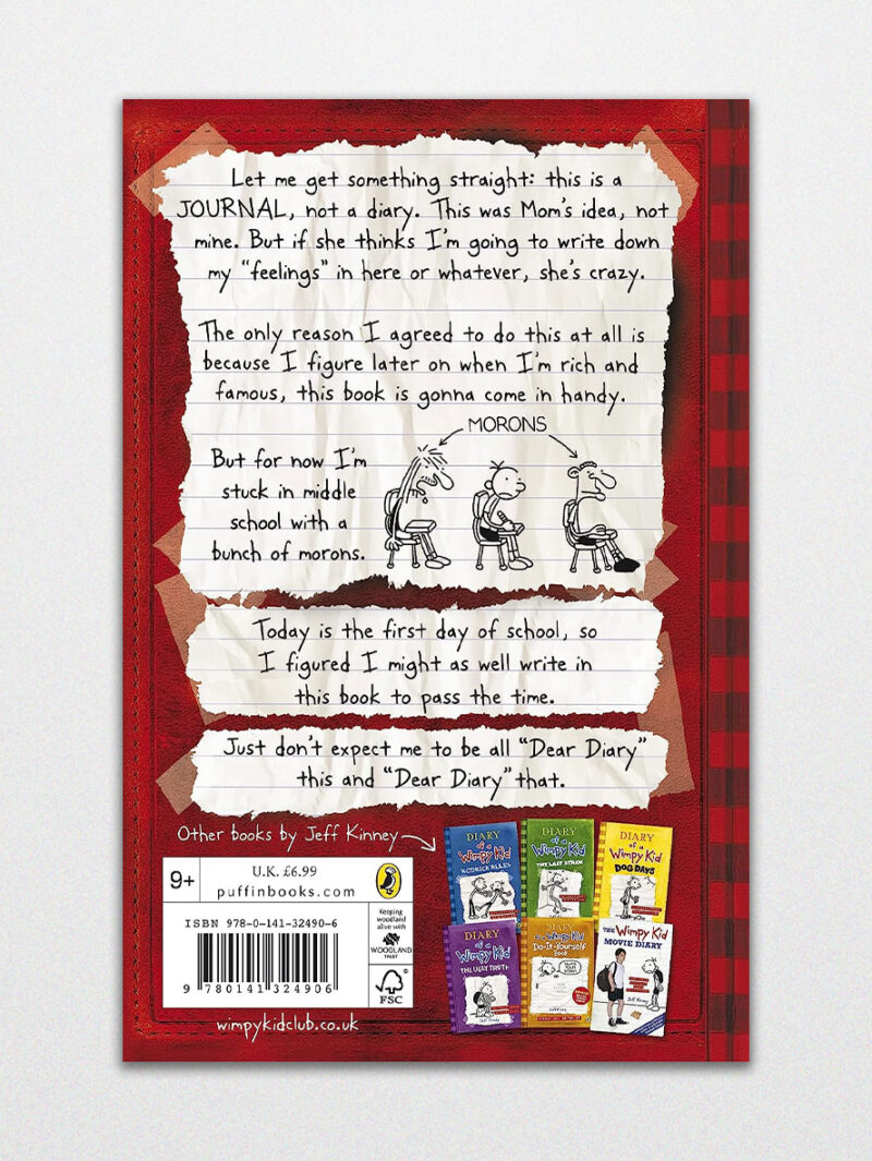 Diary Of A Wimpy Kid Book 1 Backcover